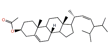 (22Z)-24-Isopropylcholesta-5,22-dien-3b-ol acetate